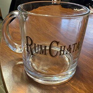 Rum Chata Oversized Glass Mug Clear 16 ounce